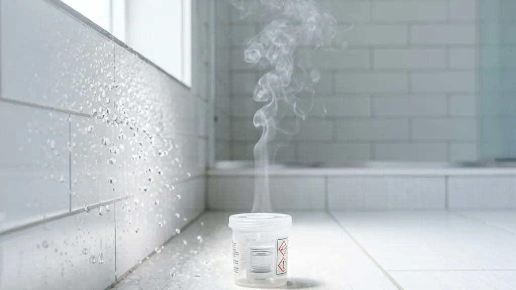 防カビくん煙剤やコーティングを併用するイメージ